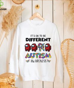 Official among us its okay to be different autism awareness hoodie, sweater, longsleeve, shirt v-neck, t-shirt