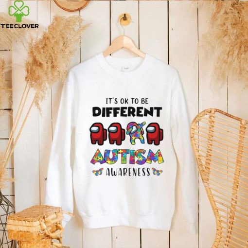 Official among us its okay to be different autism awareness hoodie, sweater, longsleeve, shirt v-neck, t-shirt