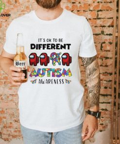 Official among us its okay to be different autism awareness hoodie, sweater, longsleeve, shirt v-neck, t-shirt