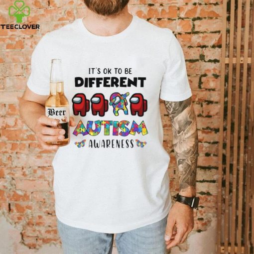 Official among us its okay to be different autism awareness hoodie, sweater, longsleeve, shirt v-neck, t-shirt