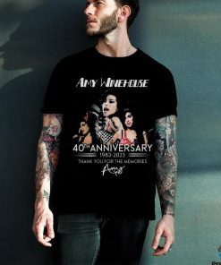 Official amy Winehouse 40th Anniversary 1983 – 2023 Thank You For The Memories T Shirt