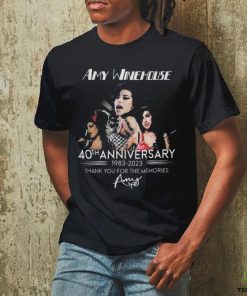 Official amy Winehouse 40th Anniversary 1983 – 2023 Thank You For The Memories T Shirt
