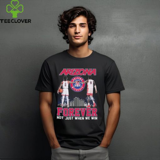 Official arizona Wildcats Caleb Love And Oumar Ballo Forever Not Just When We Win Signatures Shirt
