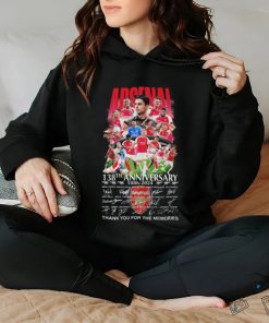 Official arsenal 138th Anniversary 1886 2024 Thank You For The Memories Signatures Shirt