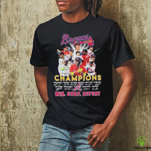 Official atlanta Braves Champions Win Chop Repeat Shirt