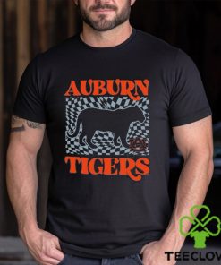 Official auburn Tigers Women’s Comfort Colors Checkered Mascot Shirt