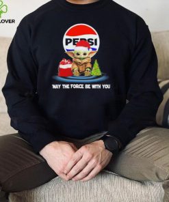 Official baby Yoda hat santa Pepsi may the force be with you logo christmas hoodie, sweater, longsleeve, shirt v-neck, t-shirt