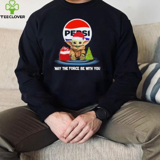 Official baby Yoda hat santa Pepsi may the force be with you logo christmas hoodie, sweater, longsleeve, shirt v-neck, t-shirt