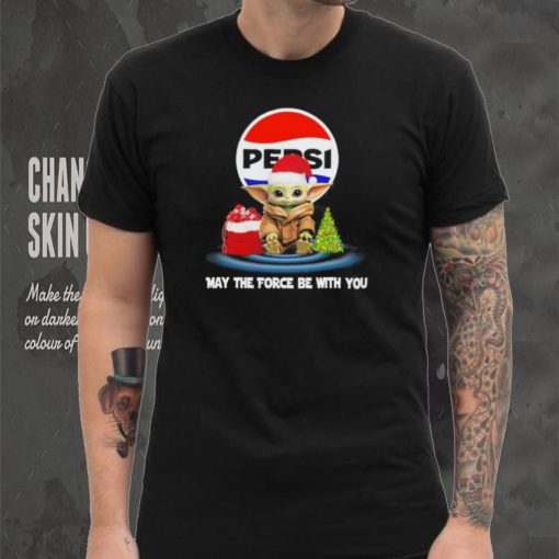 Official baby Yoda hat santa Pepsi may the force be with you logo christmas hoodie, sweater, longsleeve, shirt v-neck, t-shirt