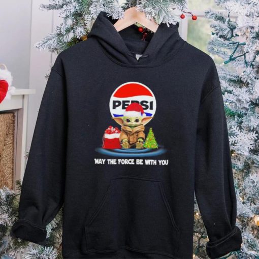 Official baby Yoda hat santa Pepsi may the force be with you logo christmas hoodie, sweater, longsleeve, shirt v-neck, t-shirt