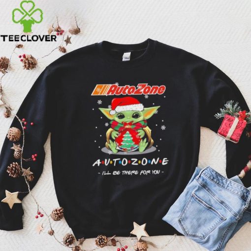 Official baby Yoda hug ball hat santa Autozone I’ll be there for you merry christmas hoodie, sweater, longsleeve, shirt v-neck, t-shirt