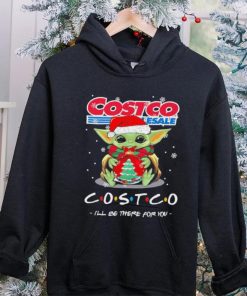 Official baby Yoda hug ball hat santa Costco Wholesale I’ll be there for you merry christmas hoodie, sweater, longsleeve, shirt v-neck, t-shirt