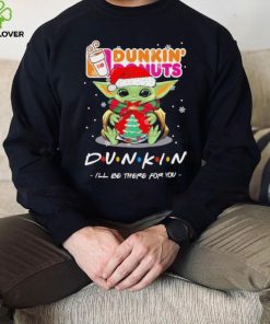 Official baby Yoda hug ball hat santa Dunkin’ Donuts I’ll be there for you merry christmas hoodie, sweater, longsleeve, shirt v-neck, t-shirt