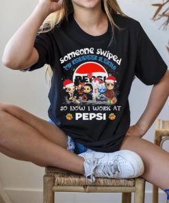 Official baby horror santa someone swiped my reindeer sleigh so now I work at pepsi christmas shirt