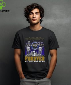 Official baltimore Ravens Ed Reed And Ray Lewis Forever Not Just When We Win Signatures Shirt