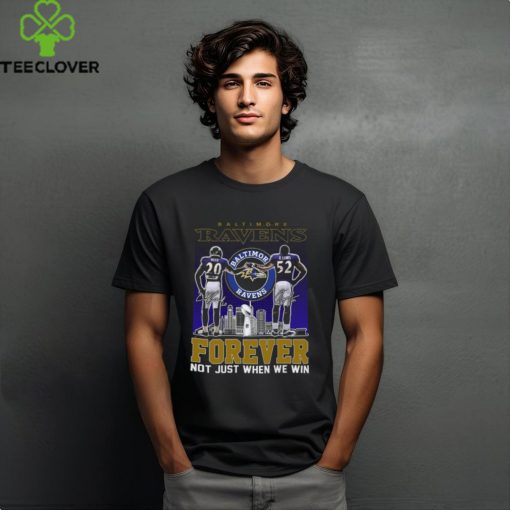 Official baltimore Ravens Ed Reed And Ray Lewis Forever Not Just When We Win Signatures Shirt