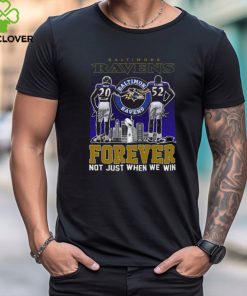 Official baltimore Ravens Ed Reed And Ray Lewis Forever Not Just When We Win Signatures Shirt