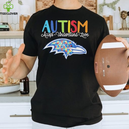 Official baltimore Ravens NFL Autism Awareness Accept Understand Love Shirt