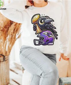 Official baltimore Ravens NFL Trophy Helmet Mascot Wins Shirt