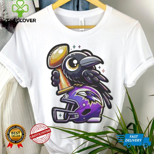 Official baltimore Ravens NFL Trophy Helmet Mascot Wins Shirt