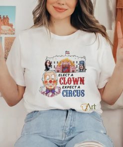 Official biden Elect a Clown Expect a Circus Cartoon Shirt
