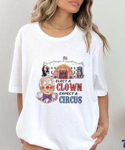 Official biden Elect a Clown Expect a Circus Cartoon Shirt