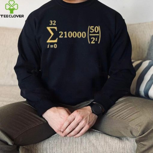 Official bitcoin Supply Formula Shirt