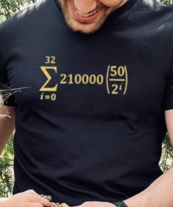 Official bitcoin Supply Formula Shirt