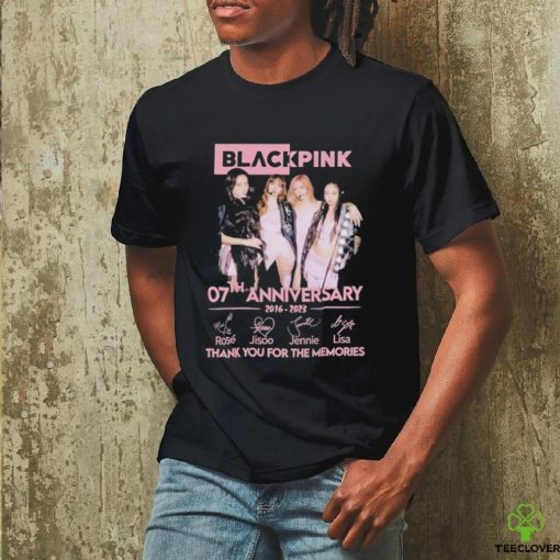 Official blackpink 07th anniversary 2016 2023 thank you for the memories shirt