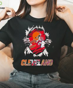 Official blood inside me Cleveland Cavaliers and Cleveland Guardians and Cleveland Browns shirt