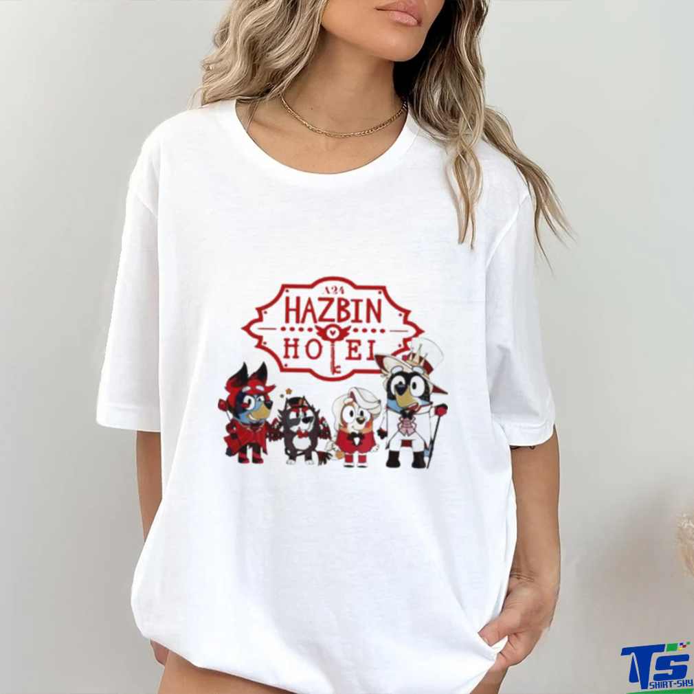 Official bluey X Hazbin Hotel Shirt Official bluey X Hazbin Hotel Shirt