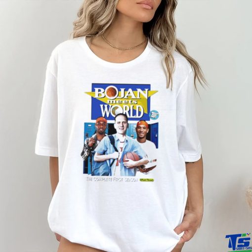 Official bojan Meets World The Complete First Season 3 Point Threat Shirt