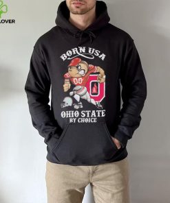 Official born usa Ohio State by choice mascot 2023 shirt