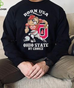 Official born usa Ohio State by choice mascot 2023 hoodie, sweater, longsleeve, shirt v-neck, t-shirt