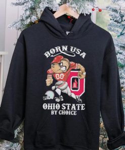 Official born usa Ohio State by choice mascot 2023 hoodie, sweater, longsleeve, shirt v-neck, t-shirt