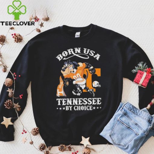 Official born usa Tennessee by choice mascot 2023 hoodie, sweater, longsleeve, shirt v-neck, t-shirt