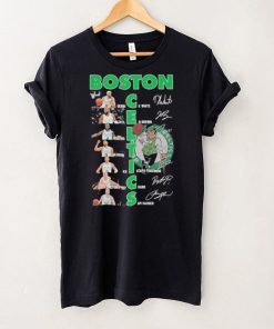 Official boston Celtics Men Baskerball Signature T Shirt