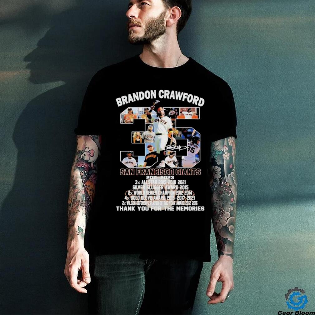 Official brandon Crawford San Francisco Giants 2011 – 2023 Thank You For The Memories T Shirt Official brandon Crawford San Francisco Giants 2011 – 2023 Thank You For The Memories T Shirt