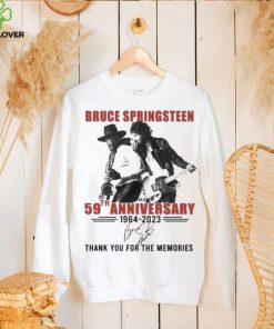 Official bruce Springsteen 59th Anniversary 1964 2023 Thank You For The Memories T Shirt