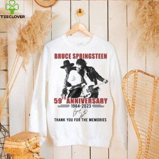 Official bruce Springsteen 59th Anniversary 1964 2023 Thank You For The Memories T Shirt