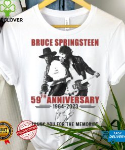 Official bruce Springsteen 59th Anniversary 1964 2023 Thank You For The Memories T Shirt