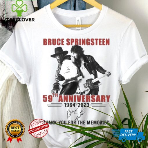 Official bruce Springsteen 59th Anniversary 1964 2023 Thank You For The Memories T Shirt