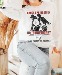 Official bruce Springsteen 59th Anniversary 1964 2023 Thank You For The Memories T Shirt