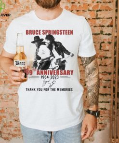 Official bruce Springsteen 59th Anniversary 1964 2023 Thank You For The Memories T Shirt