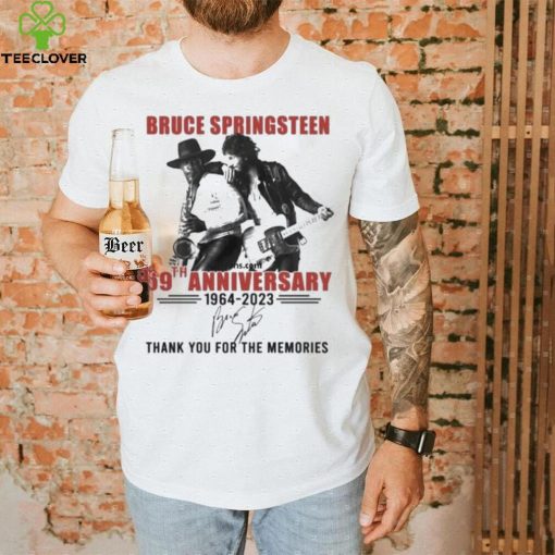 Official bruce Springsteen 59th Anniversary 1964 2023 Thank You For The Memories T Shirt