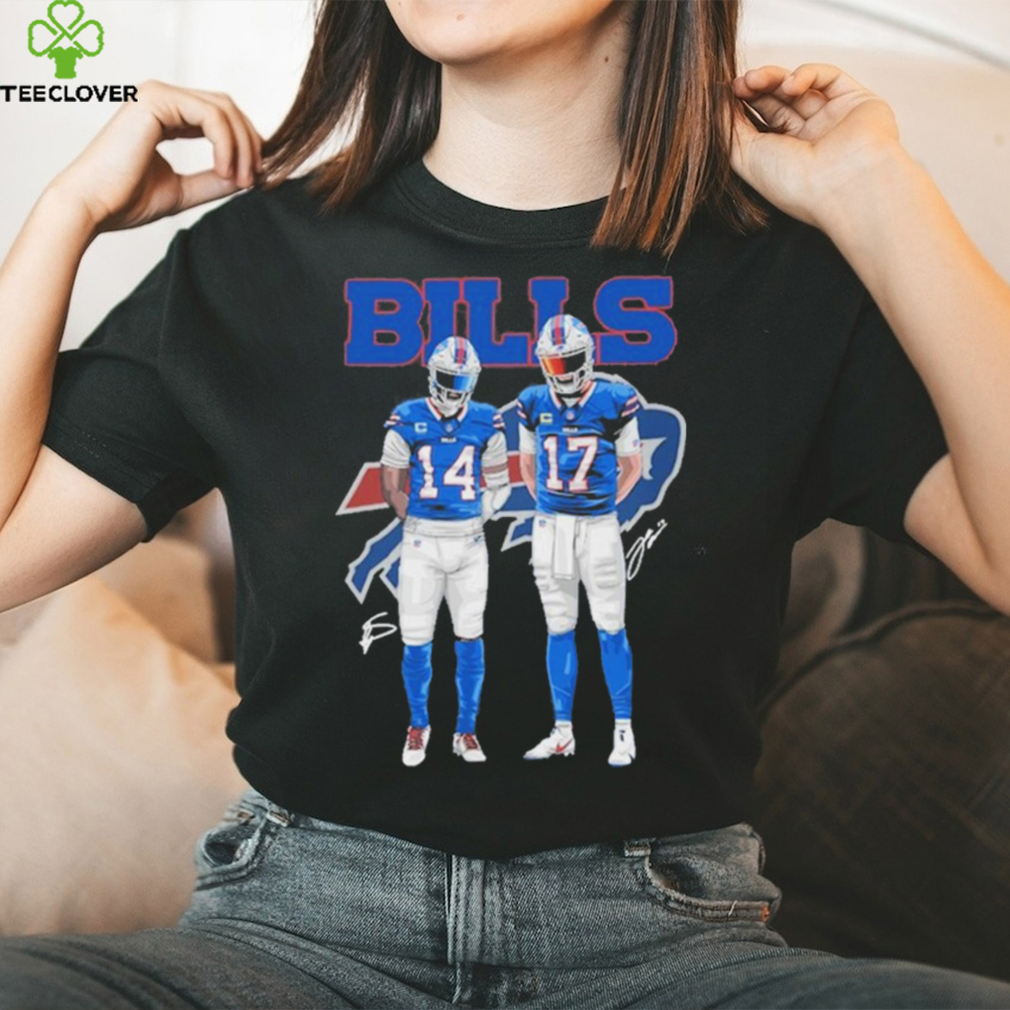 NEW FASHION 2023 Buffalo Bills T-shirt Graphic Cartoon player gift for fans