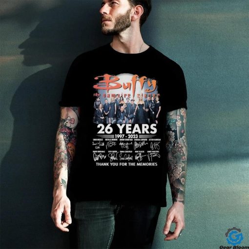 Official buffy 26 years 1997 2023 thank you for the memories shirt