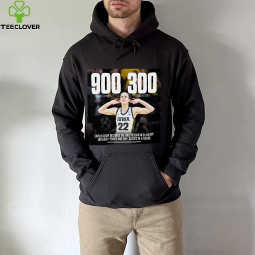 Official caitlin Clark 900+ points 300+ assists women’s DI player shirt