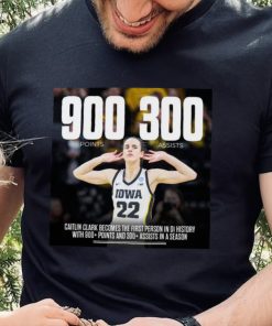 Official caitlin Clark 900+ points 300+ assists women’s DI player shirt