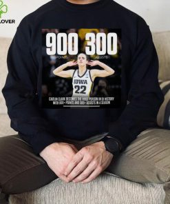 Official caitlin Clark 900+ points 300+ assists women’s DI player shirt
